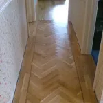 parquet flooring in hallway